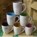 Ceramic Mug with Laser Engraved Pattern